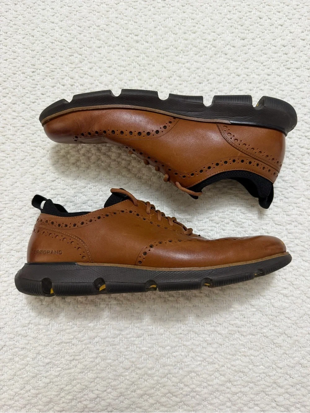 Cole Haan Men’s 4 Zerogrand Brown Wingtip Oxford Men’s Size 10